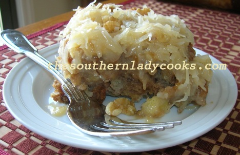 Pineapple Banana Cake with Coconut Frosting - Copy
