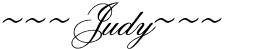 Signature for Judy